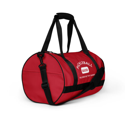 Pickleball &GOD Crimson Gym Bag